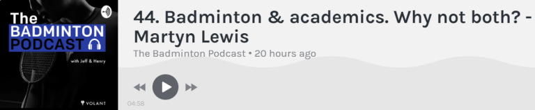 the badminton podcast