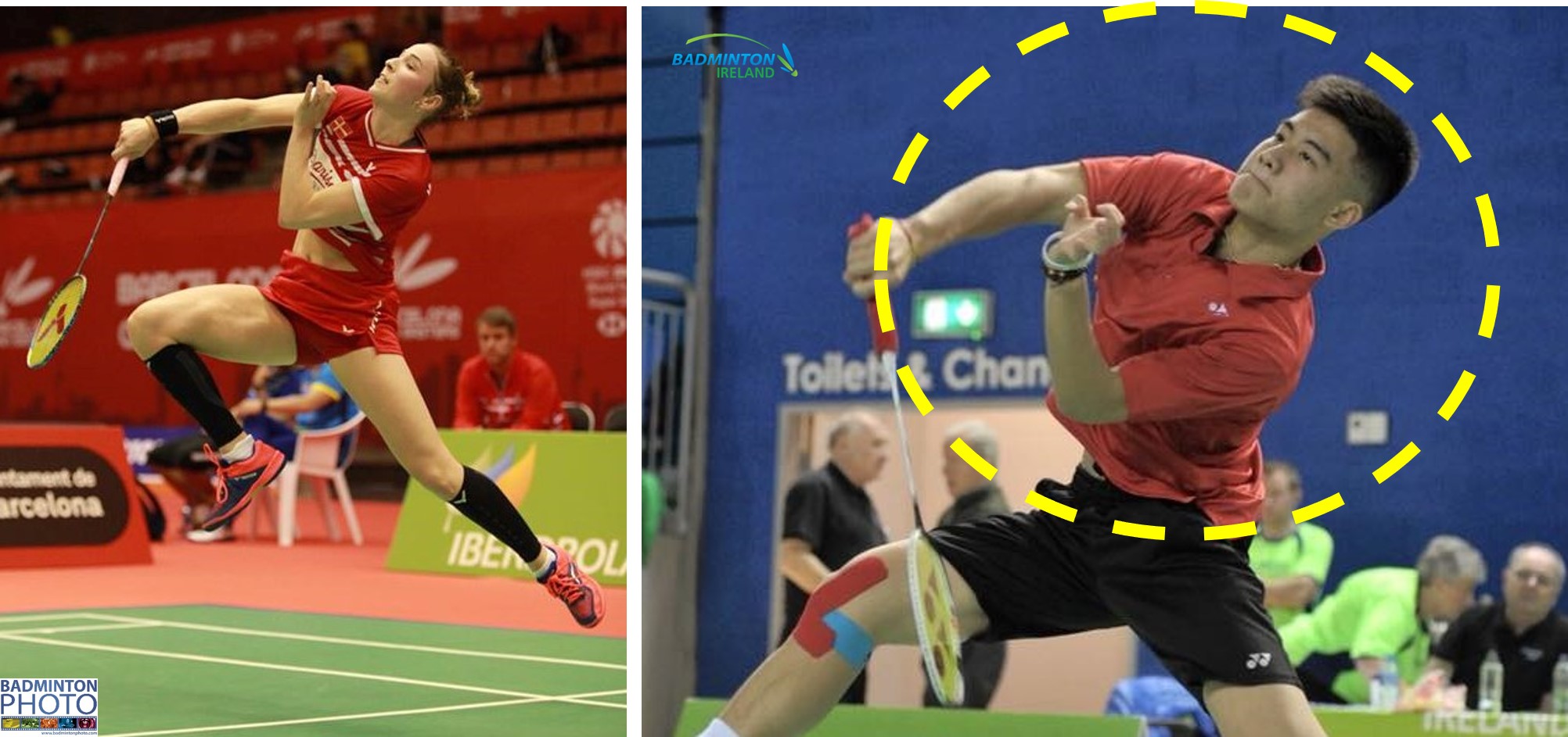 Upper body rotation in the round the head