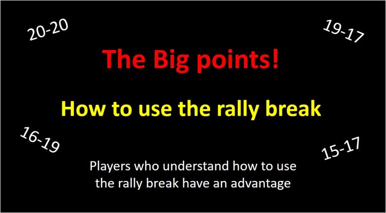how to use the badminton rally break landscape