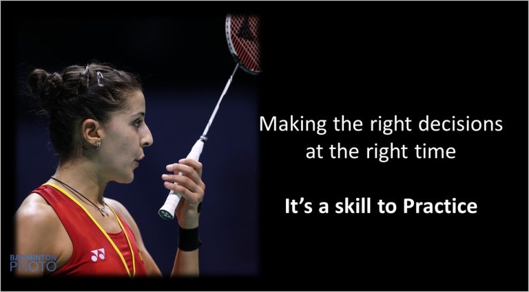 badminton decision making practices ideas for players