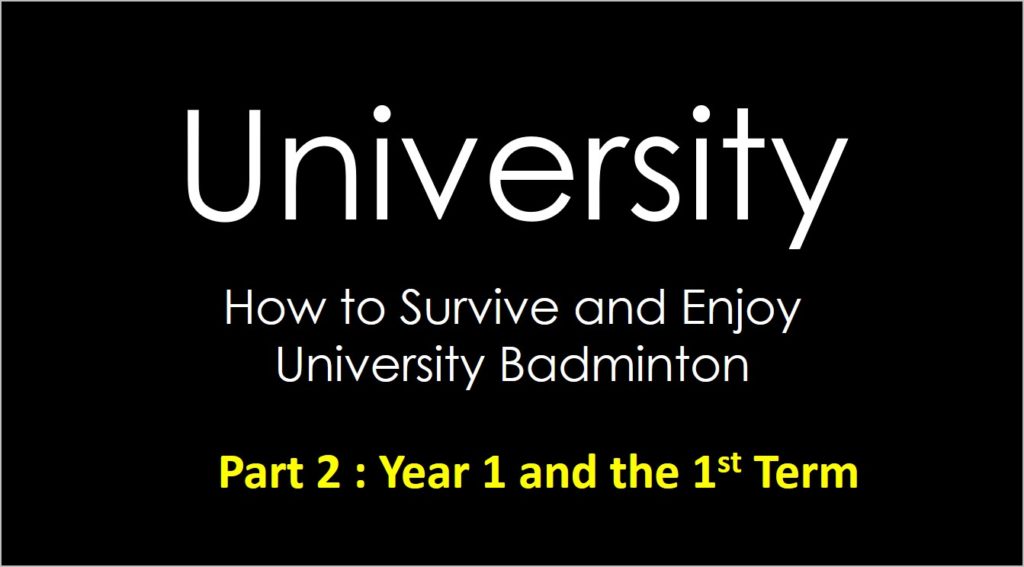 How to survive the 1st year