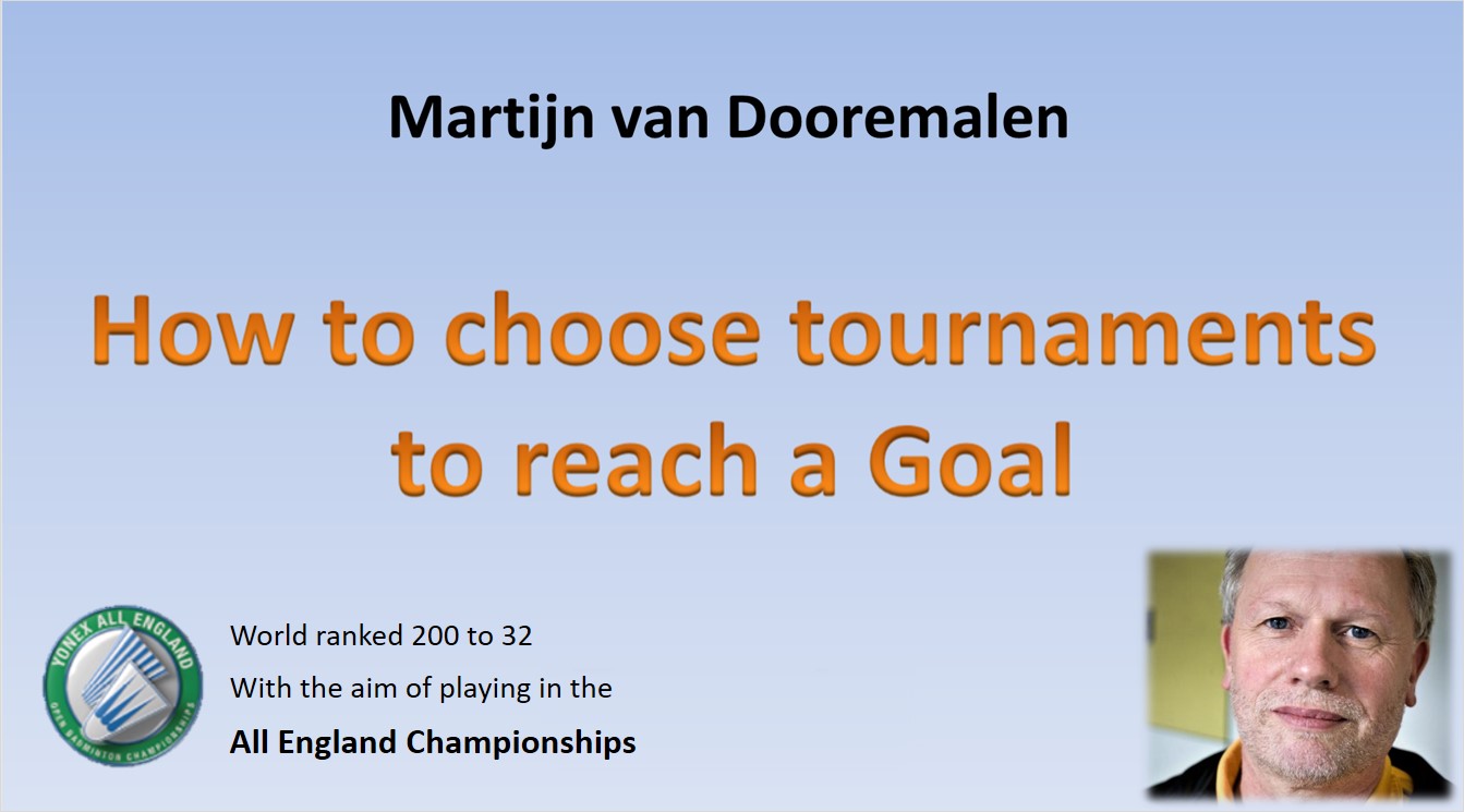 Badminton tournament planning by Martijn Van Dooremallen