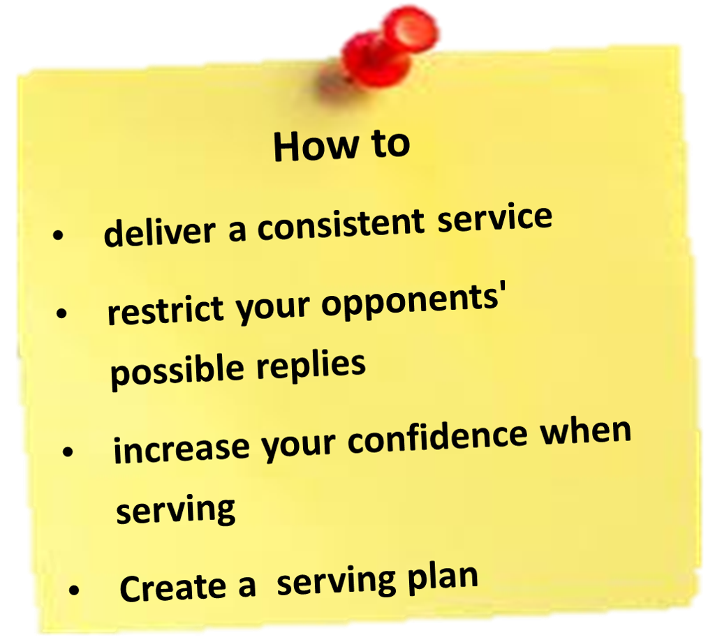 How to deliver a great singles low serve