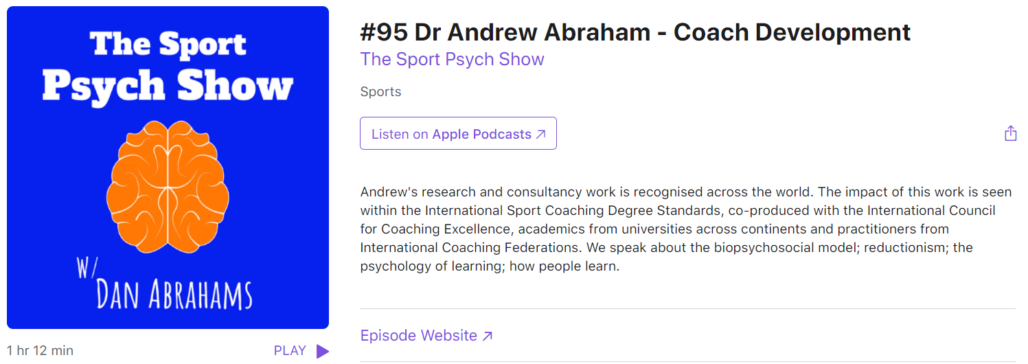  Dr Andrew Abraham - Coach Development
