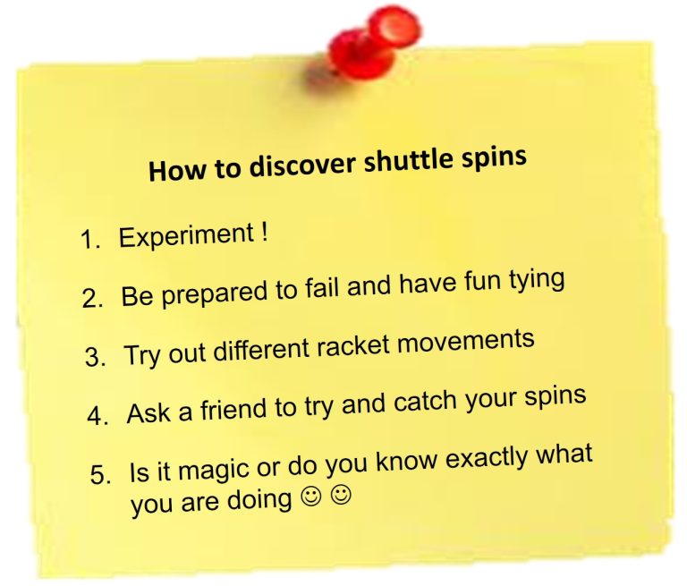 how to discover badminton spining net shots.