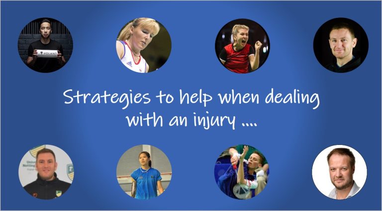 strategies to help when dealing with an injury