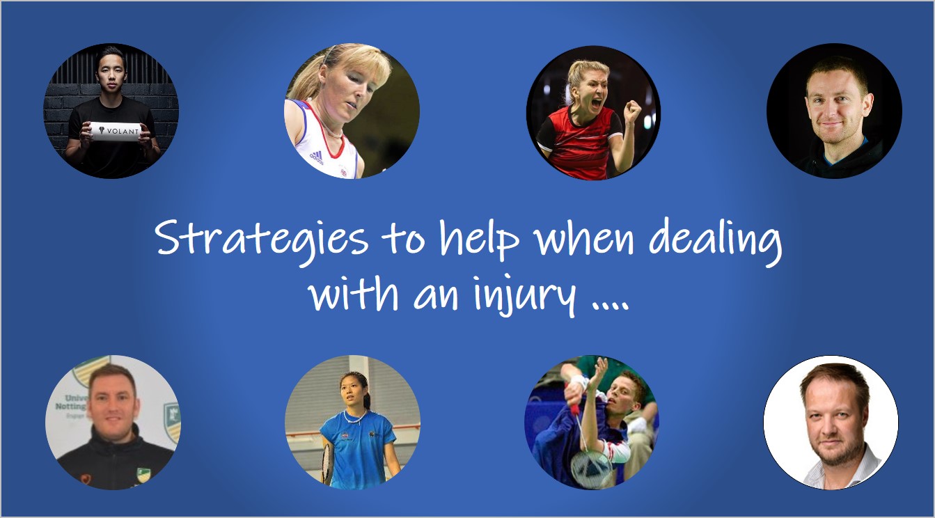 strategies to help when dealing with an injury