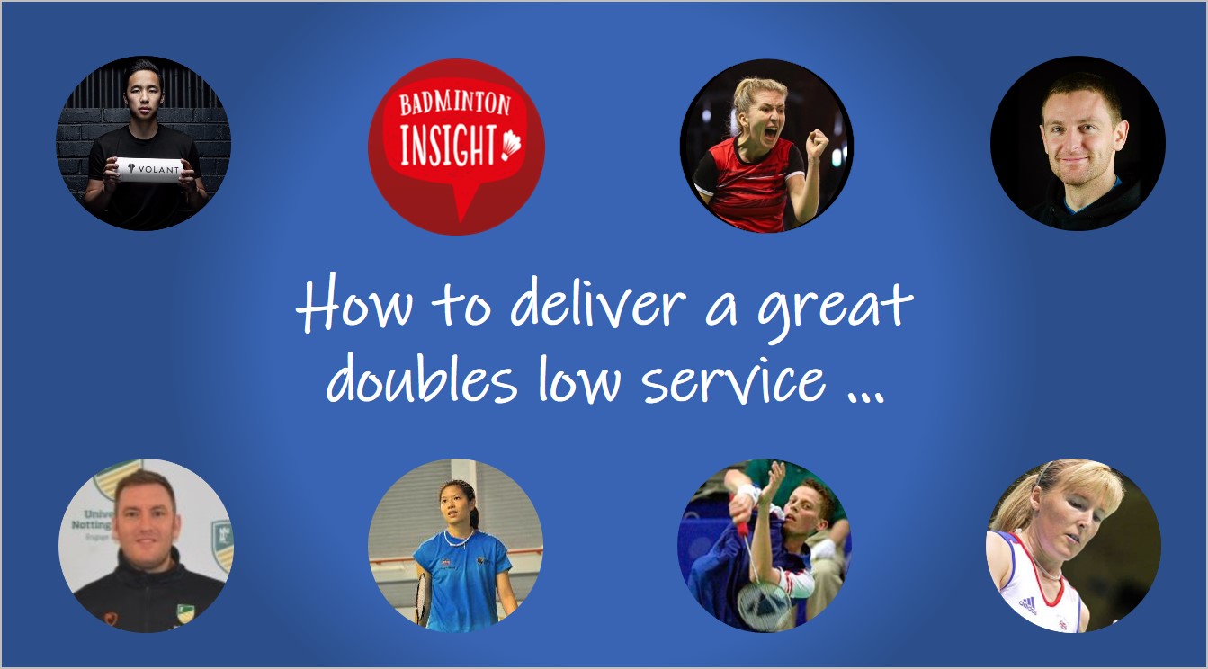 badminton doubles low service