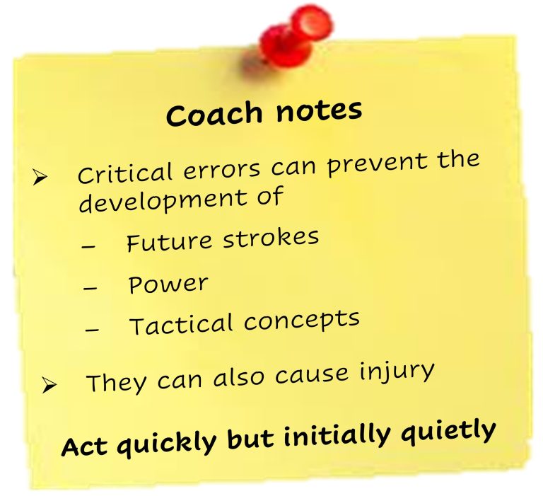 critical error correction coach notes