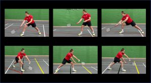 badminton practice player start postions.