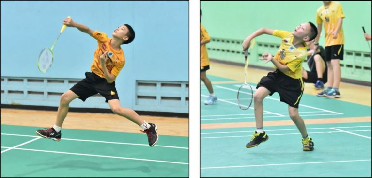 badminton overhead forehands kids 4