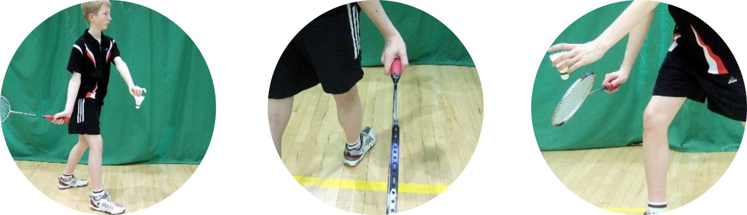 Hitting against the wall for badminton