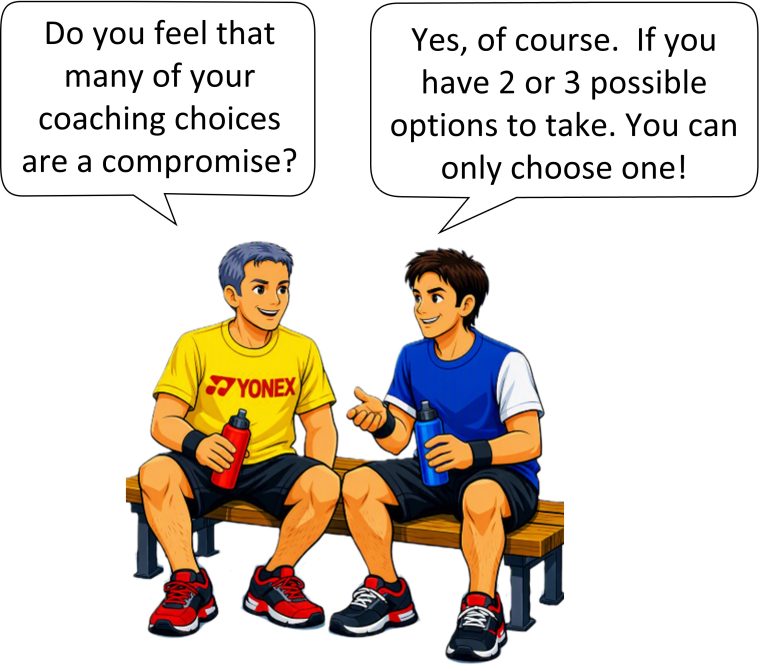 Badminton coaching discussions