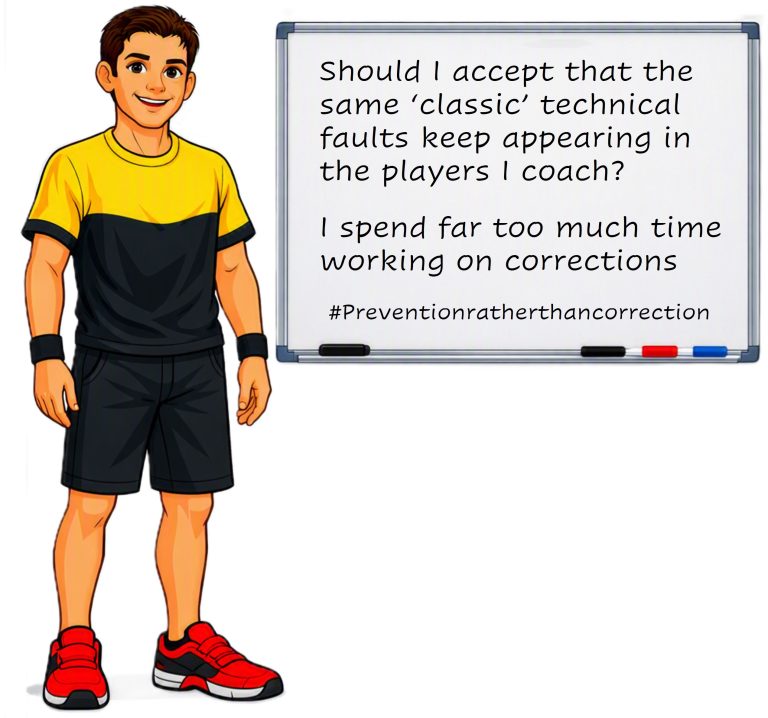 Badminton practice errors