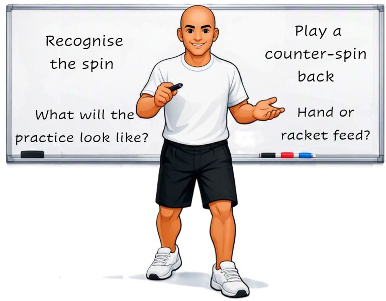 Badminton net spins