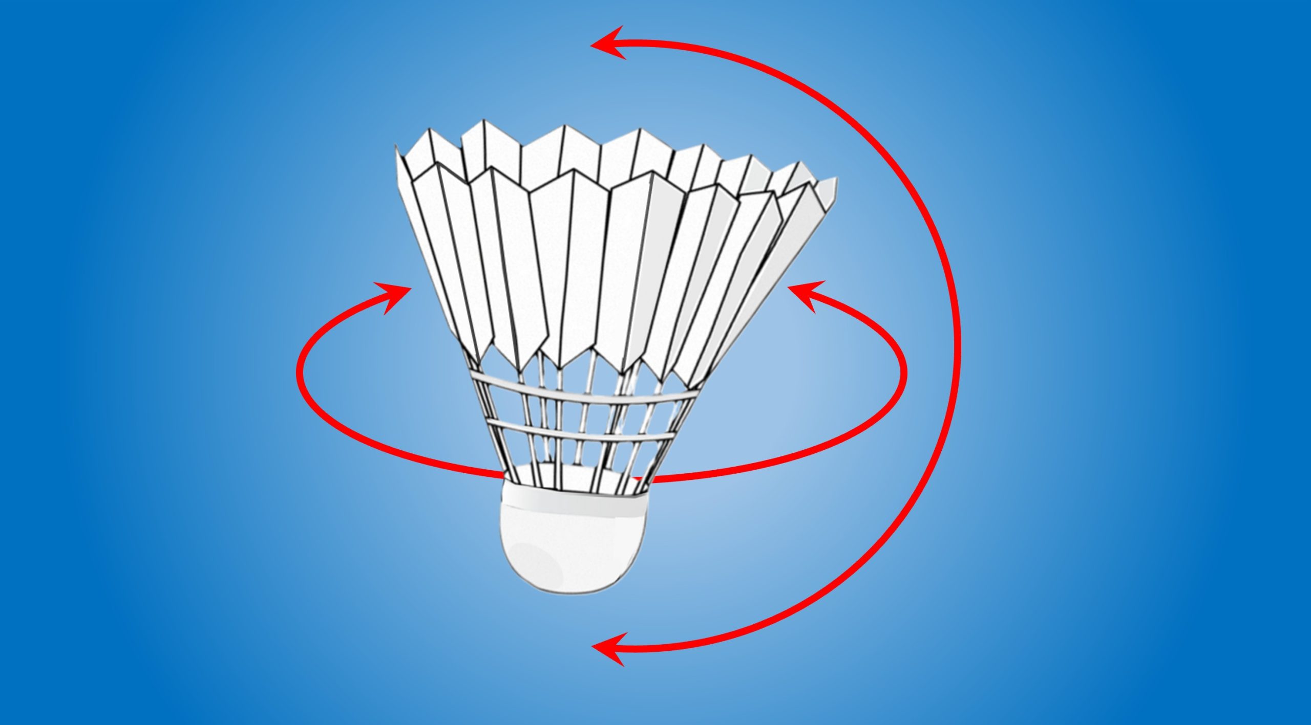 Badminton net spin