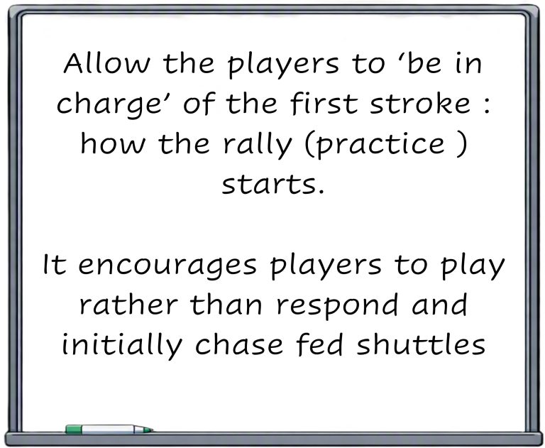 Badminton practice
