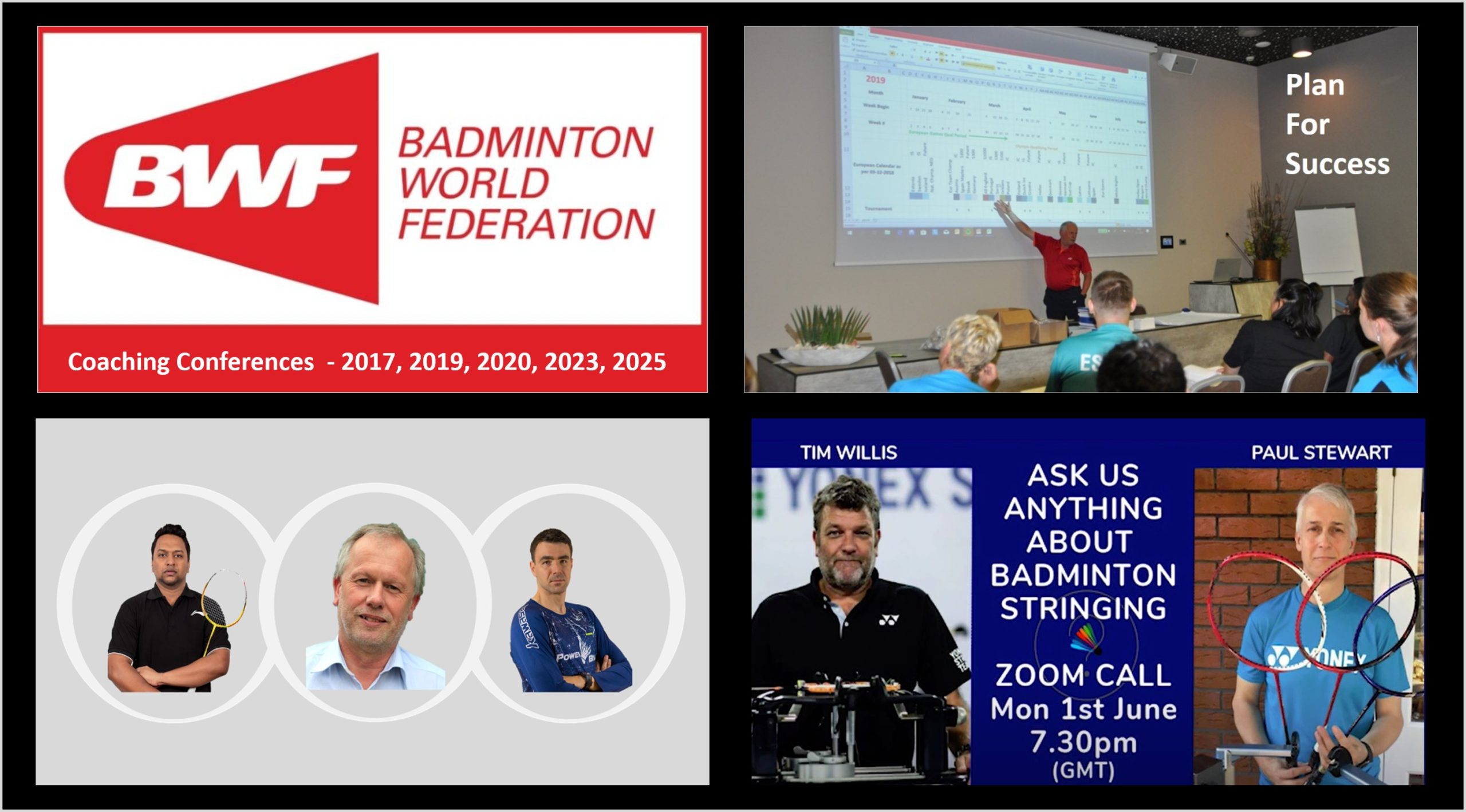 Badminton free online webinars