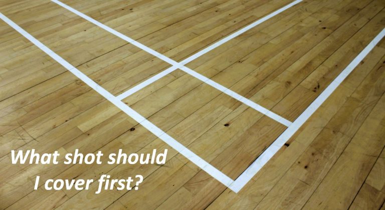 What badminton shot should I get ready for