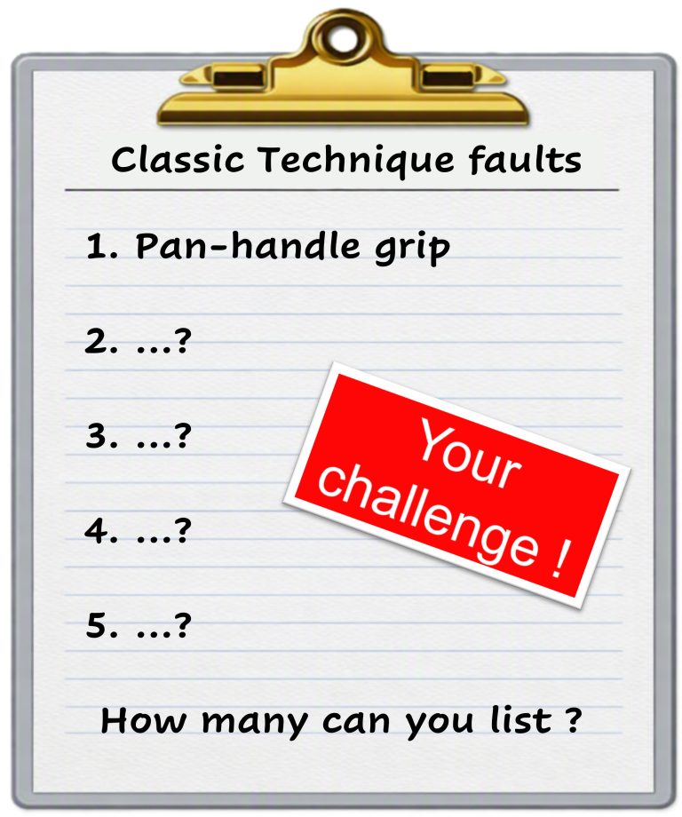Badminton practice classic errors