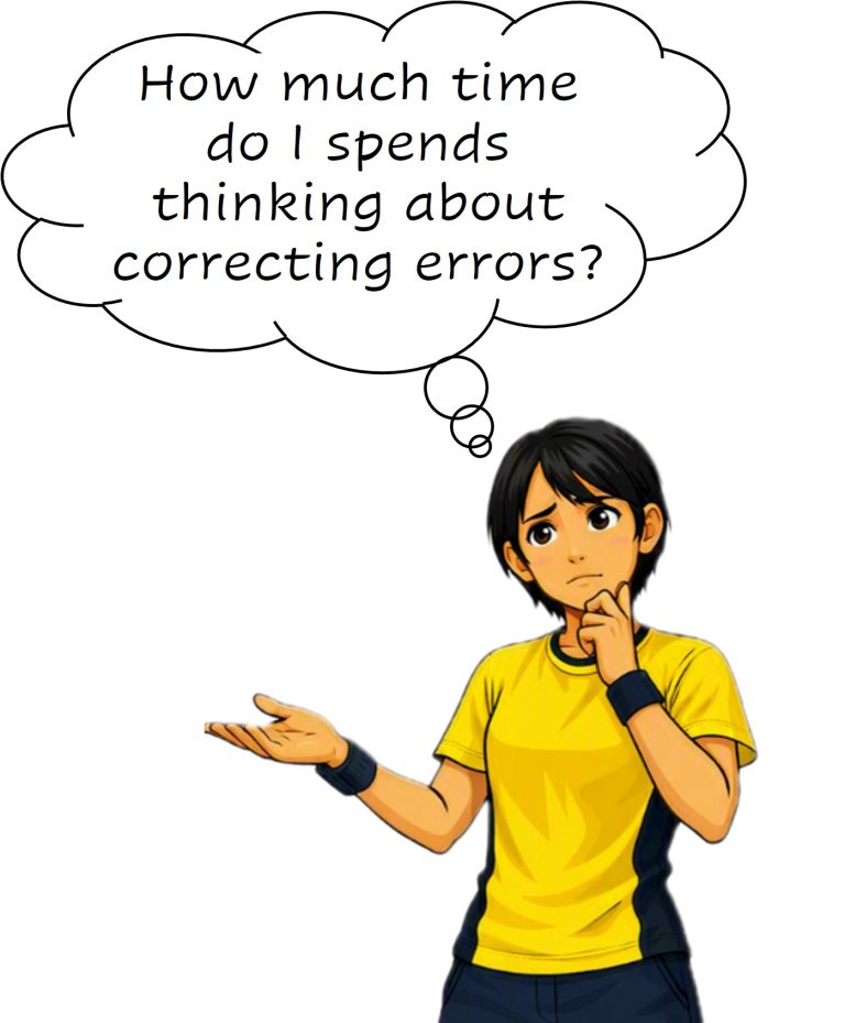 Badminton practice errors