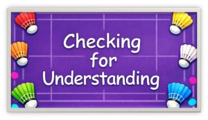 How to check for undersatnding