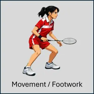 Badminton movement and footwork information