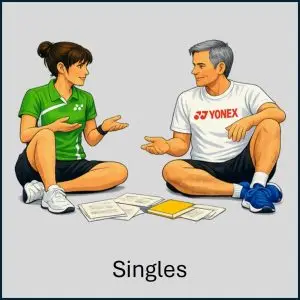 Badminton Singles games and advice